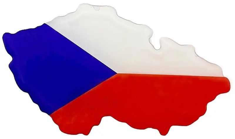 3D nálepka mapa ČR Časově Omezené