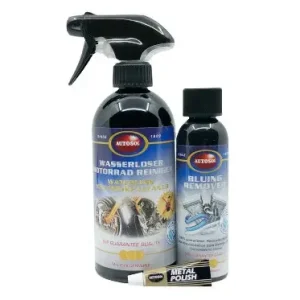 Nejlepší Volba Sada Autosol na motocykl Waterless Cleaner a Bluing Remover