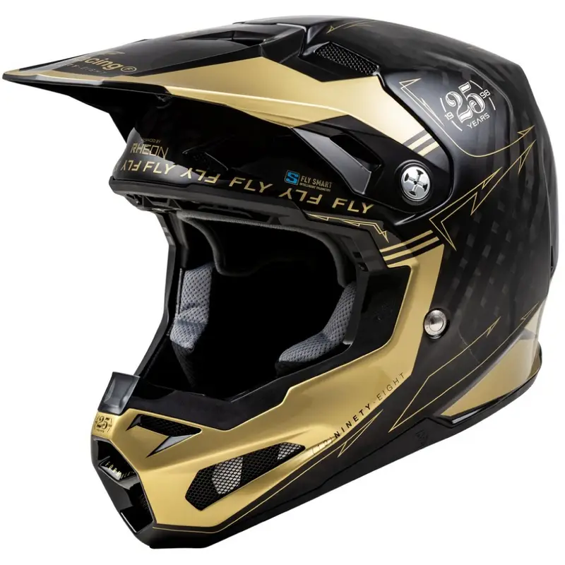 Nejlepší Volba Motokrosová přilba FLY Racing Formula S Carbon černo-zlatá
