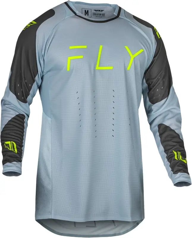 Motokrosový dres FLY Racing Evolution DST šedo-černo-fluo zelený výprodej Aktuální