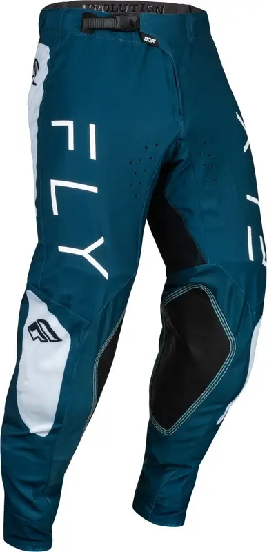 Motokrosové kalhoty FLY Racing Evolution DST modro-bílé Výprodej