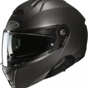 Vyklápěcí helma na motorku HJC i91 Solid semi flat titanová Novinka