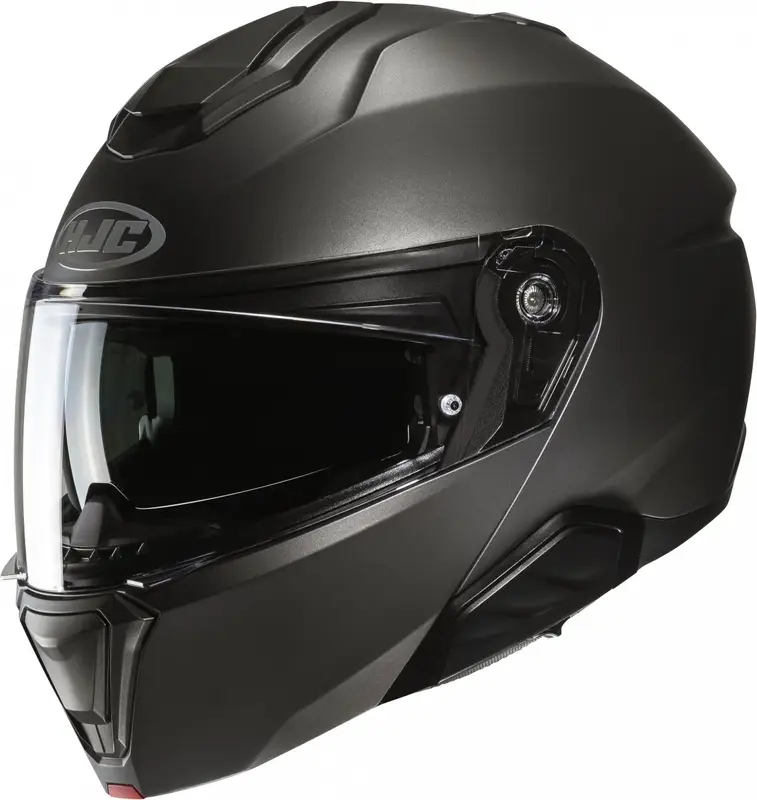 Vyklápěcí helma na motorku HJC i91 Solid semi flat titanová Novinka