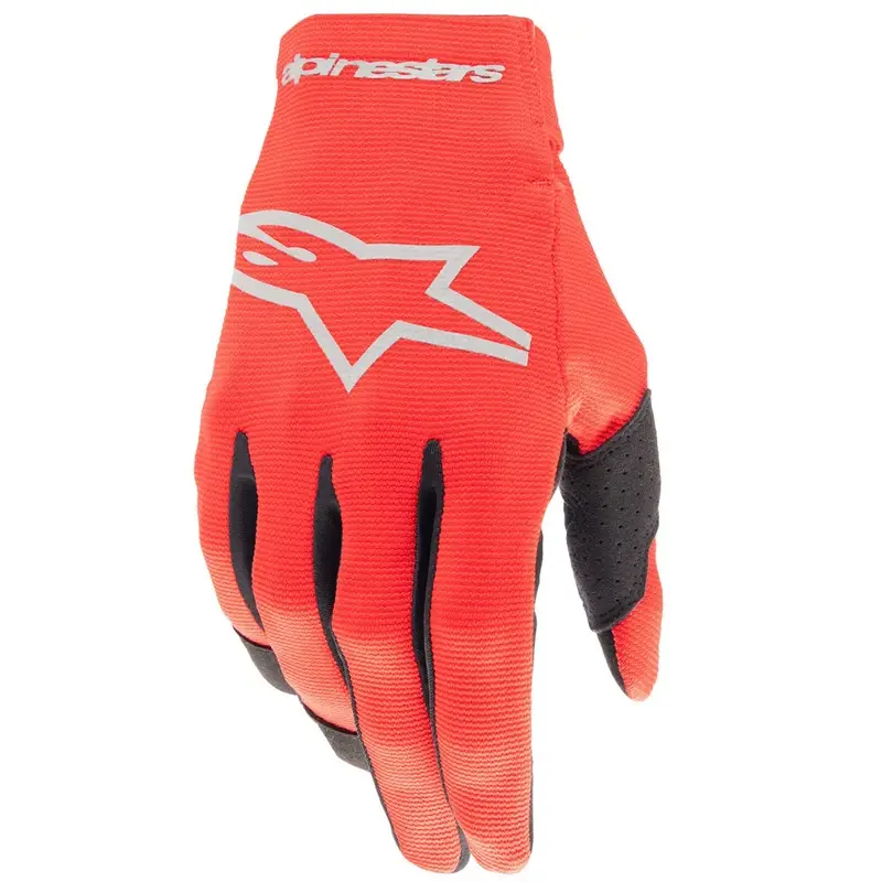 Dětské motokrosové rukavice Alpinestars Radar červeno-stříbrné Ihned K Objednání