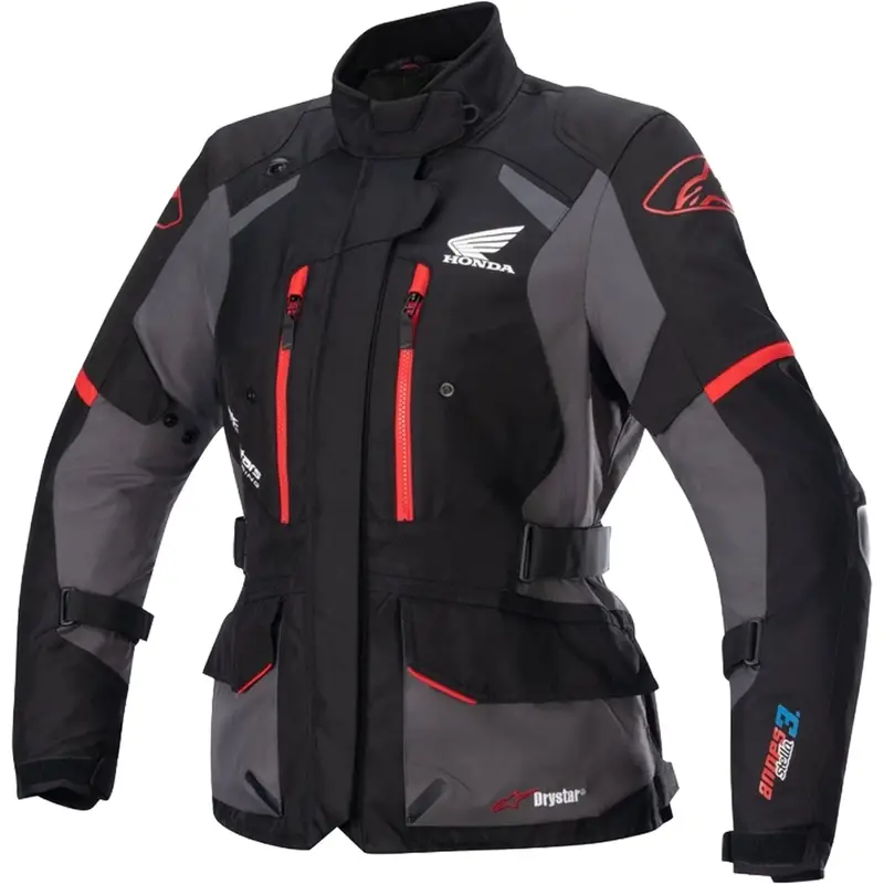 Cenově Výhodný Dámská bunda na motorku Alpinestars Stella Andes Drystar Honda černo-šedo