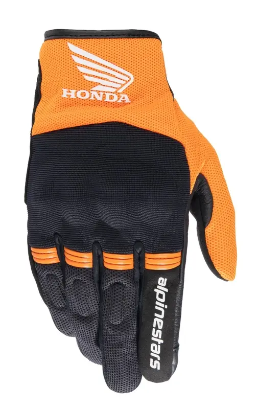 Rukavice na motorku Alpinestars Copper Honda černo-oranžové Ihned K Objednání