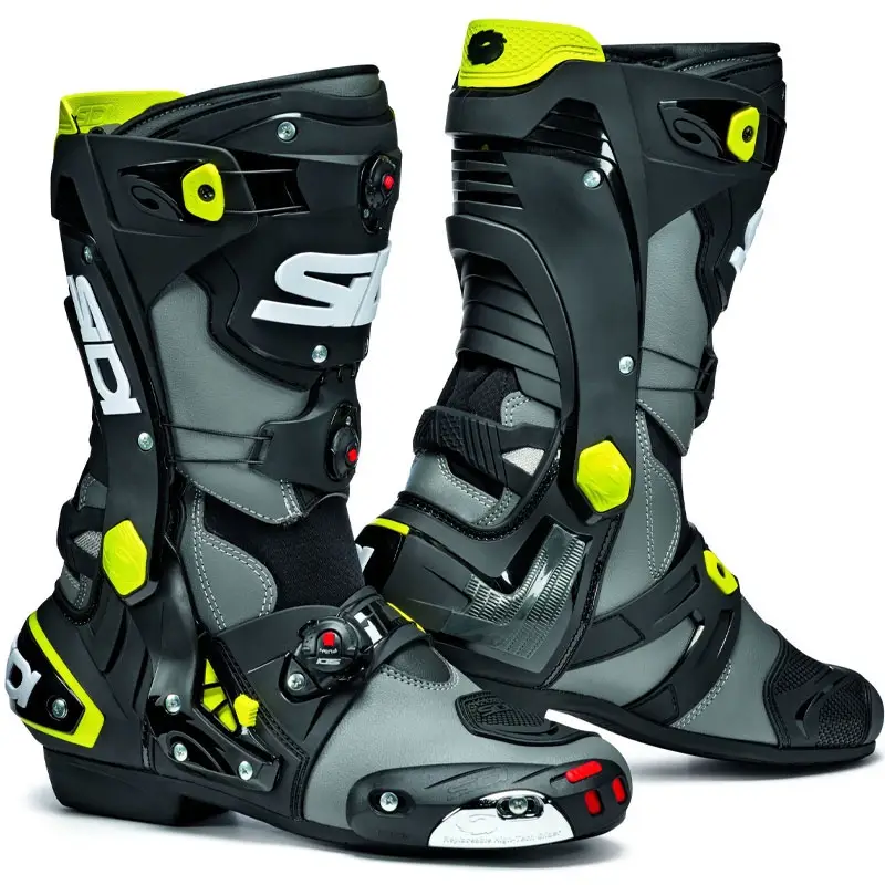 Boty na motorku SIDI REX šedo-černo-fluo žluté Víkendová Akce