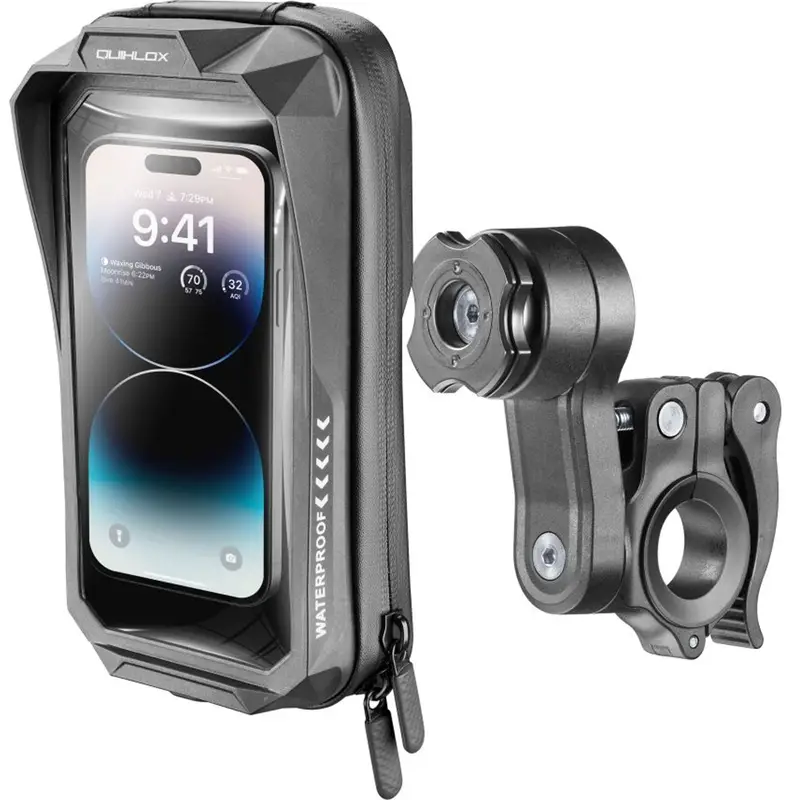 Cenová Bomba Univerzální voděodolné pouzdro na mobilní telefony Interphone QUIKLOX Waterproof, max. 7"s úchytem na řídítka
