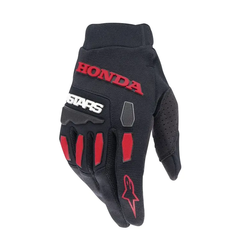 Sezónní Sleva Motokrosové rukavice Alpinestars Full Bore Honda kolekce černo-červené