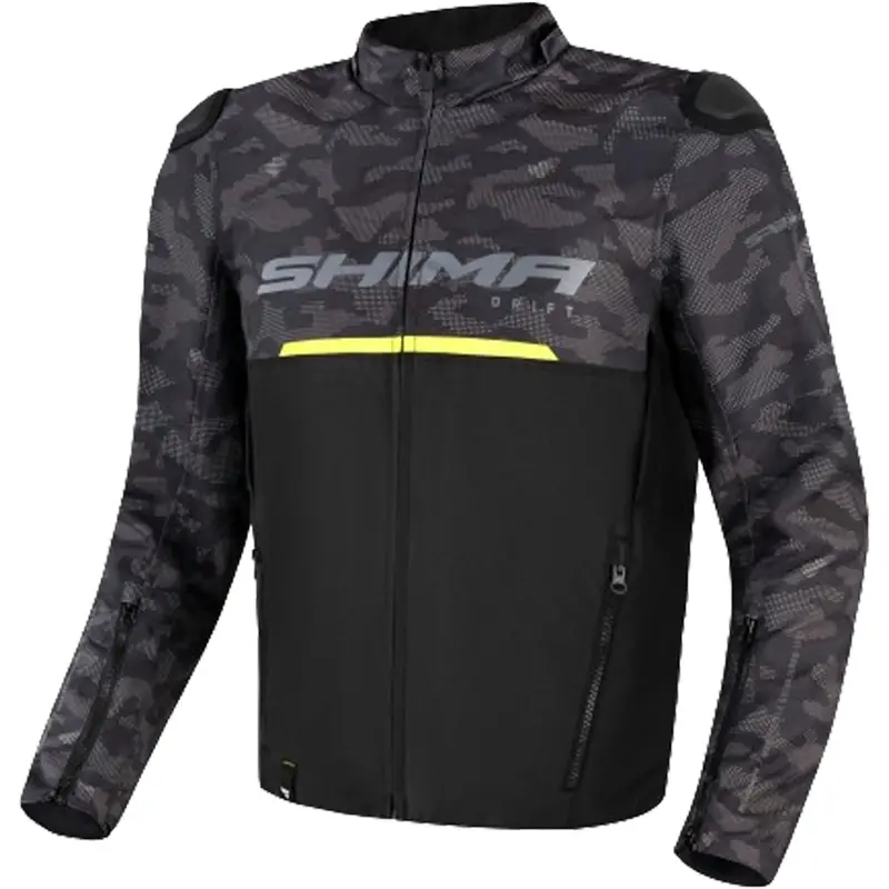 Top Prodej Bunda na motorku Shima Drift camo-černá
