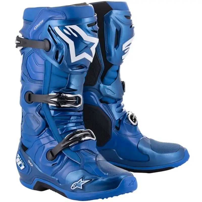 Boty na motorku Alpinestars Tech 10 modro-černo-bílé Víkendová Akce