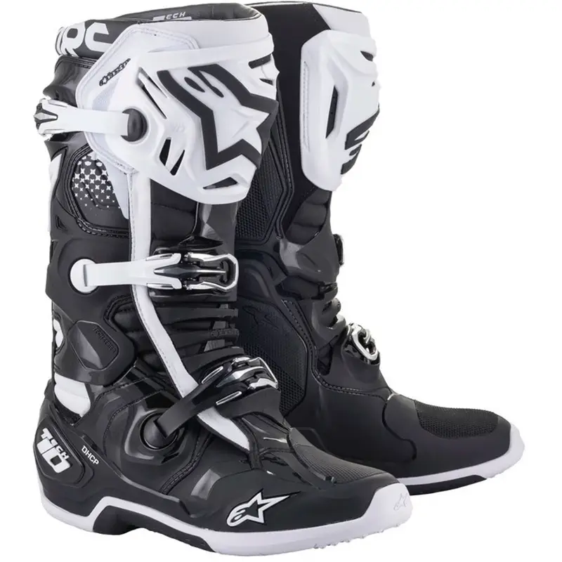 Boty na motorku Alpinestars Tech 10 černo-bílé Vysoce Kvalitní