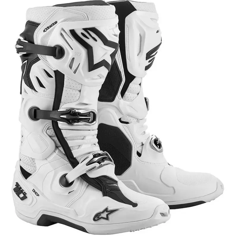 Autentický Boty na motorku Alpinestars Tech 10 Supervented Perforované bílé