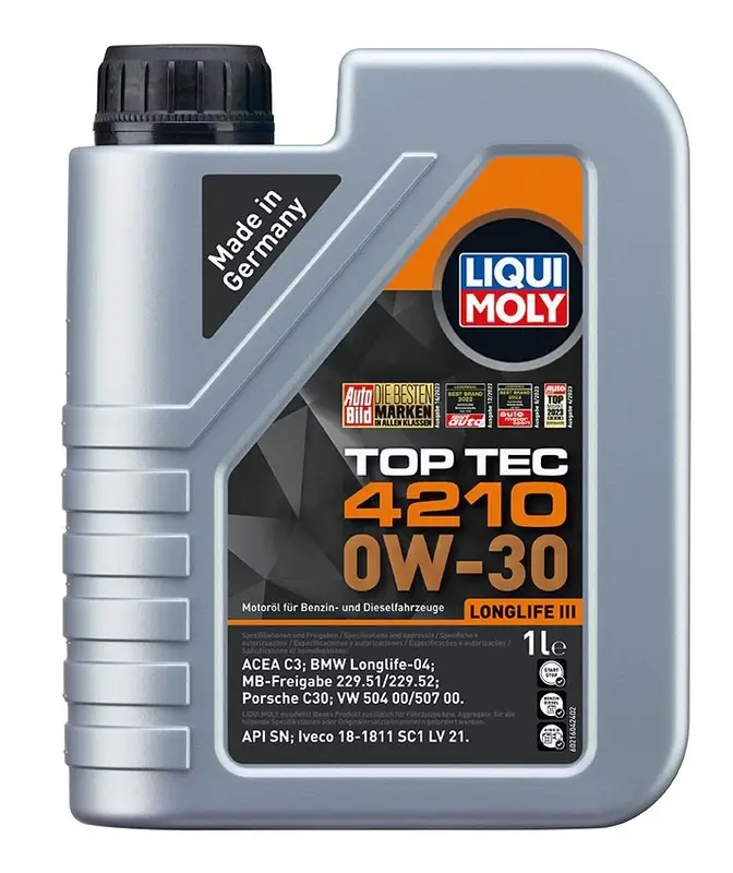 Syntetický motorový olej LIQUI MOLY Top Tec 4210 0W-30 1 l Horká Nabídka