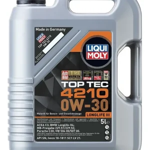 Syntetický motorový olej LIQUI MOLY Top Tec 4210 0W-30 5 l Bezpečná Platba