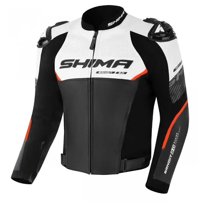 Levný Bunda na motorku Shima Bandit 2.0 černo-bílo-červená