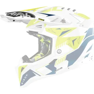 Omezená Nabídka Kšilt pro helmu Airoh Aviator Spin žluto-modrý lesklý