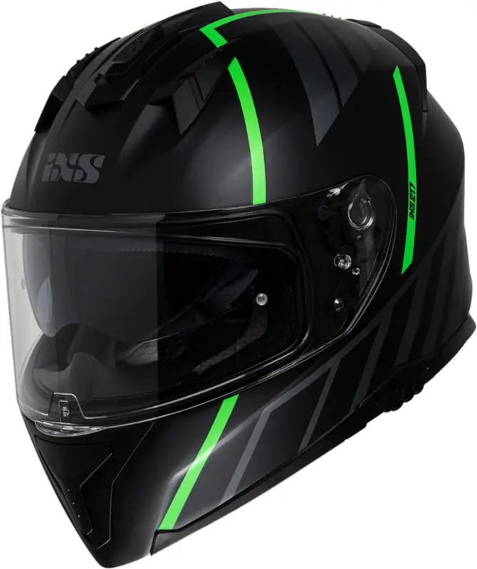Integrální helma iXS iXS 217 2.0 X14092 matně černo-fosforově zelený S Finální Výprodej