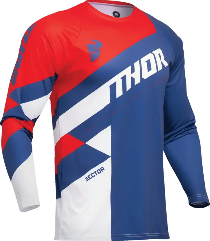 THOR dětský dres SECTOR CHECKER tm.modrá/červená Sezónní Sleva