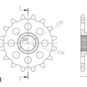 Řetězové kolečko SUPERSPROX CST-402:18 18 zubů, 520 Cenově Výhodný