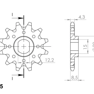 Řetězové kolečko SUPERSPROX CST-1899:11 11 zubů, 415 Koupit Online