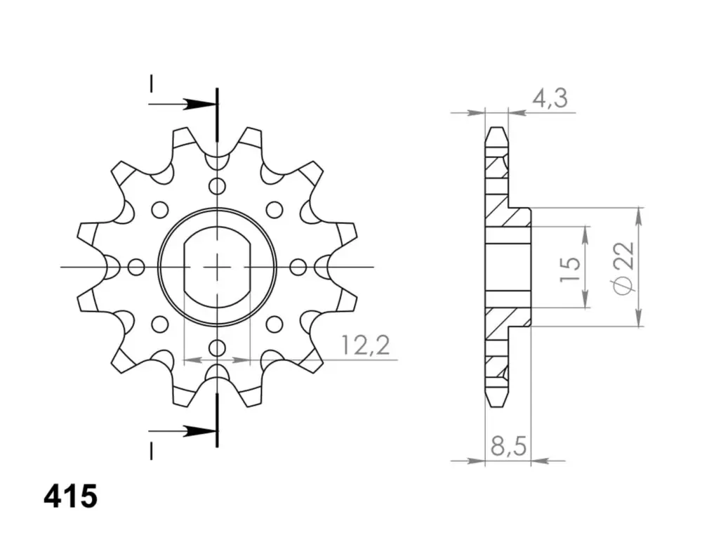 Řetězové kolečko SUPERSPROX CST-1899:11 11 zubů, 415 Koupit Online