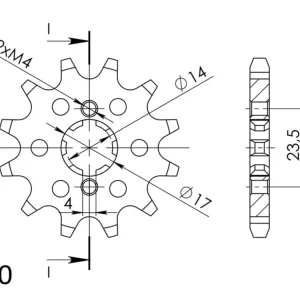 Speciální Cena Řetězové kolečko SUPERSPROX CST-1128:13 13 zubů, 420