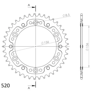 Cenová Bomba Rozeta SUPERSPROX STEALTH RST-1512:41-GLD zlatá 41 zubů, 520