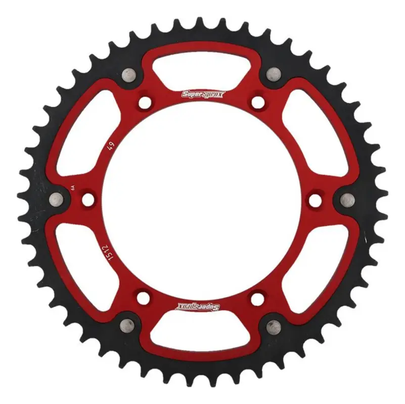 Finální Výprodej Rozeta SUPERSPROX STEALTH RST-1512:49-RED červená 49 zubů, 520