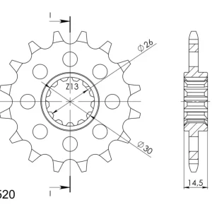 Expresní Doručení Řetězové kolečko SUPERSPROX CST-332:13