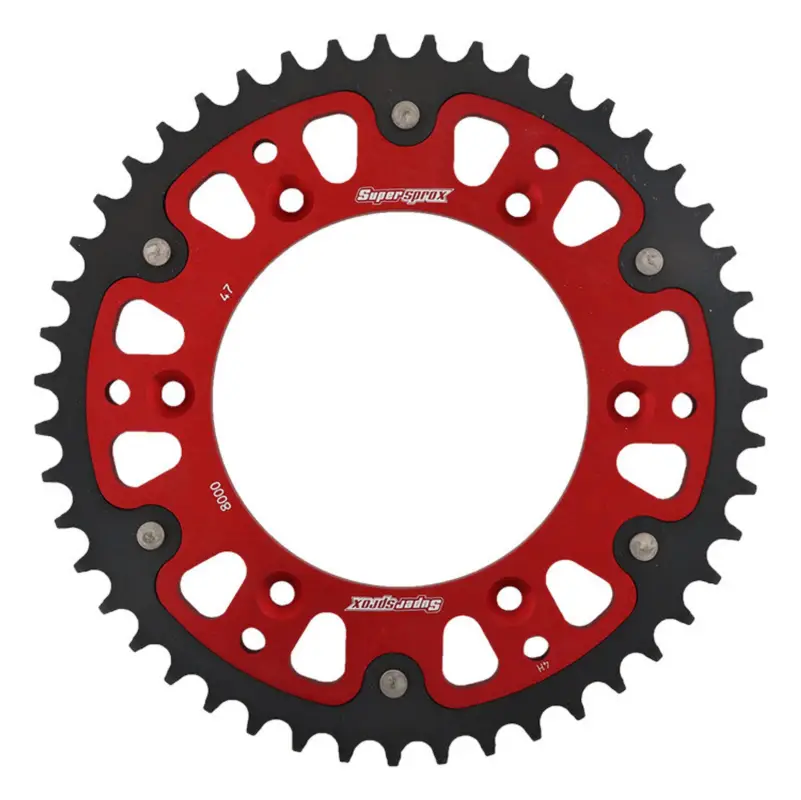 Řetězová rozeta SUPERSPROX STEALTH RST-8000:47-RED červená 47 zubů, 520 Sezónní Sleva