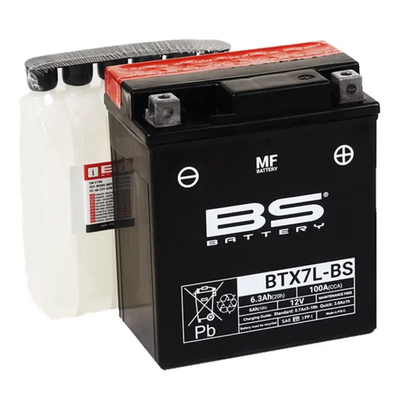 Top Prodej Bezúdržbová motocyklová baterie BS-BATTERY BTX7L-BS (YTX7L-BS)
