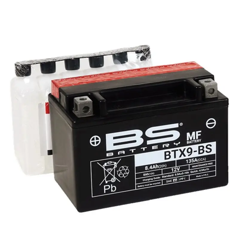Horká Nabídka Bezúdržbová motocyklová baterie BS-BATTERY BTX9-BS (YTX9-BS)