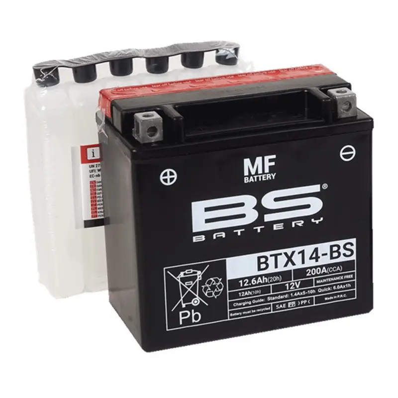 Bezúdržbová motocyklová baterie BS-BATTERY BTX14-BS (YTX14-BS) Must-Have