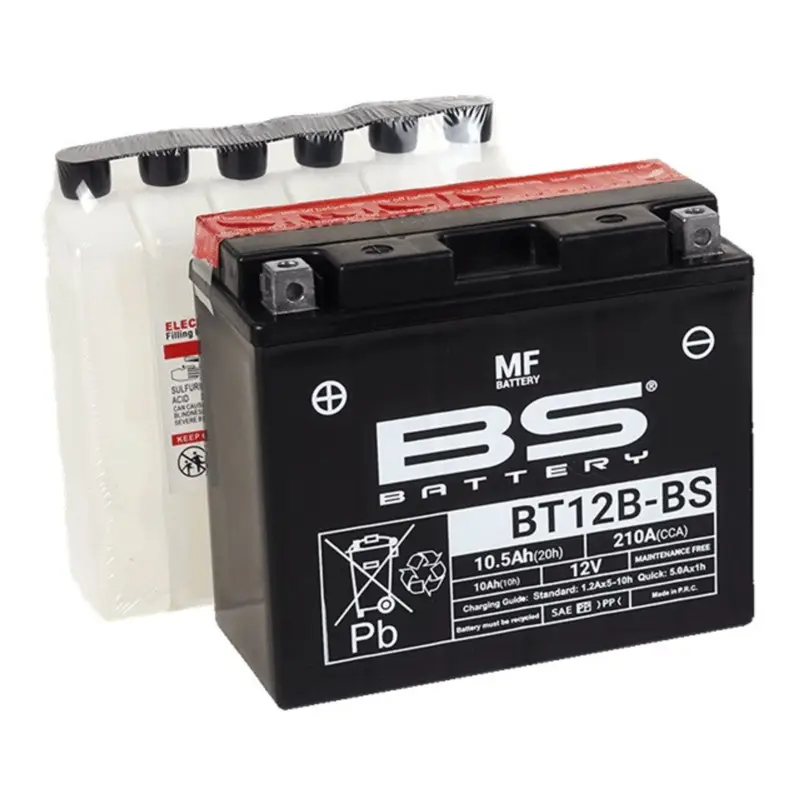 Bezúdržbová motocyklová baterie BS-BATTERY BT12B-BS (YT12B-BS) Kup Teď