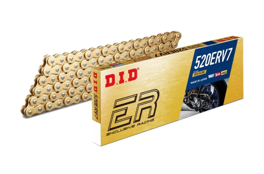 Street závodní řetěz D.I.D Chain 520ERV7 1920 článků Zlatá/Zlatá Nová Kolekce