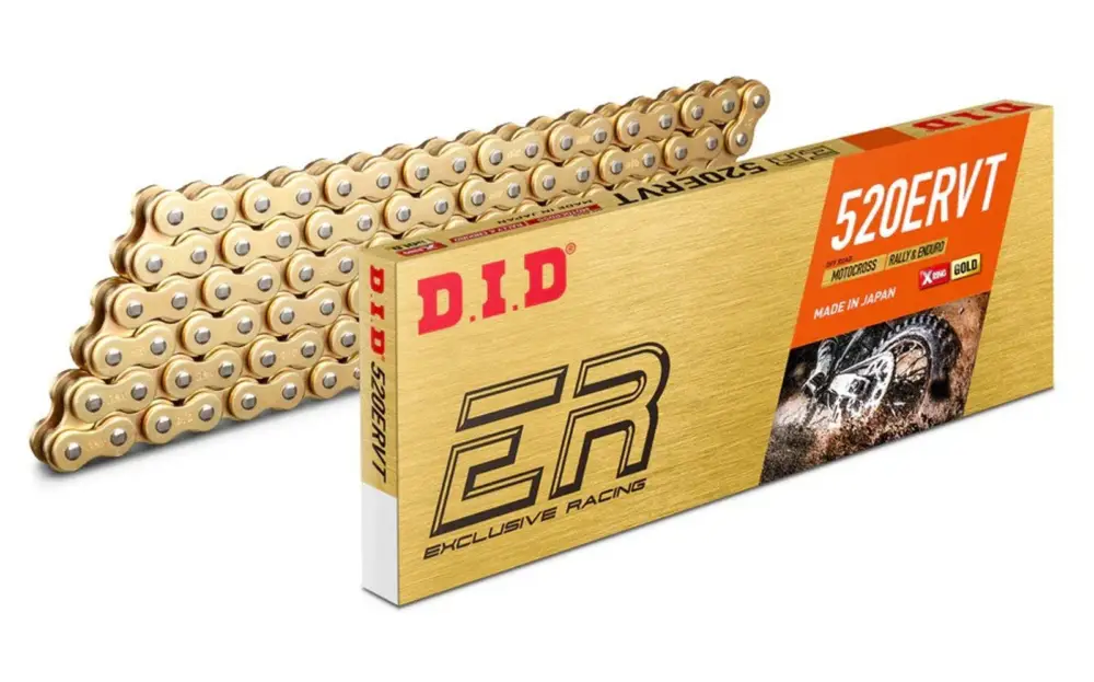 Kup Teď Závodní řetěz enduro D.I.D Chain 520ERVT 1920 článků Zlatá/Zlatá