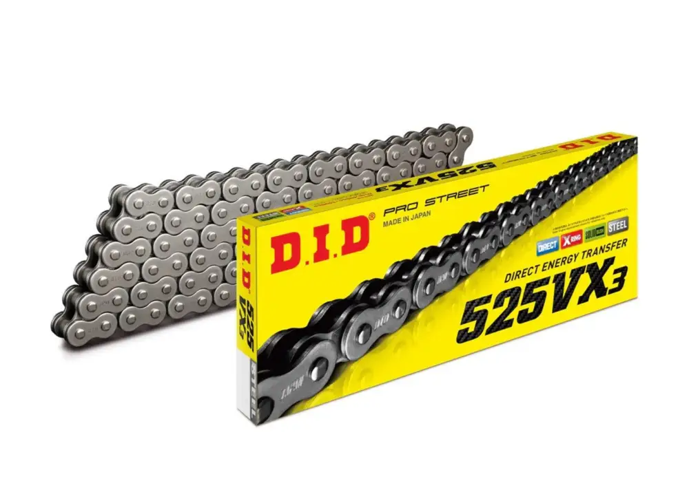 VX série X-Kroužkový řetěz D.I.D Chain 525VX3 1920 článků Nová Kolekce