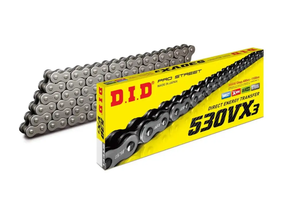 VX série X-Kroužkový řetěz D.I.D Chain 530VX3 1920 článků Nejlepší Volba