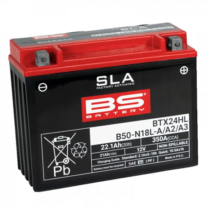 Bezpečná Platba Továrně aktivovaná motocyklová baterie BS-BATTERY BTX24HL (FA) (YTX24HL (FA)) SLA
