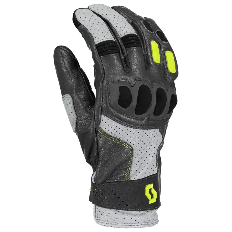 SCOTT Pánské kožené moto rukavice Sport ADV dark grey lime green Odeslání Ihned