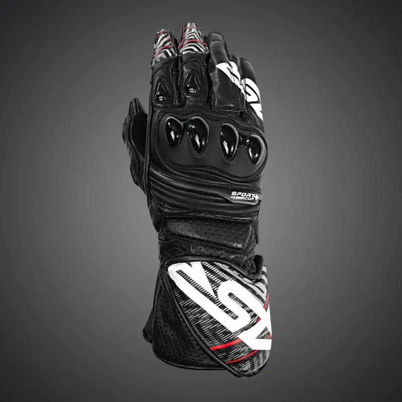 Oblíbený 4SR Pánské kožené moto rukavice SPORT CUP PLUS EVO BLACK