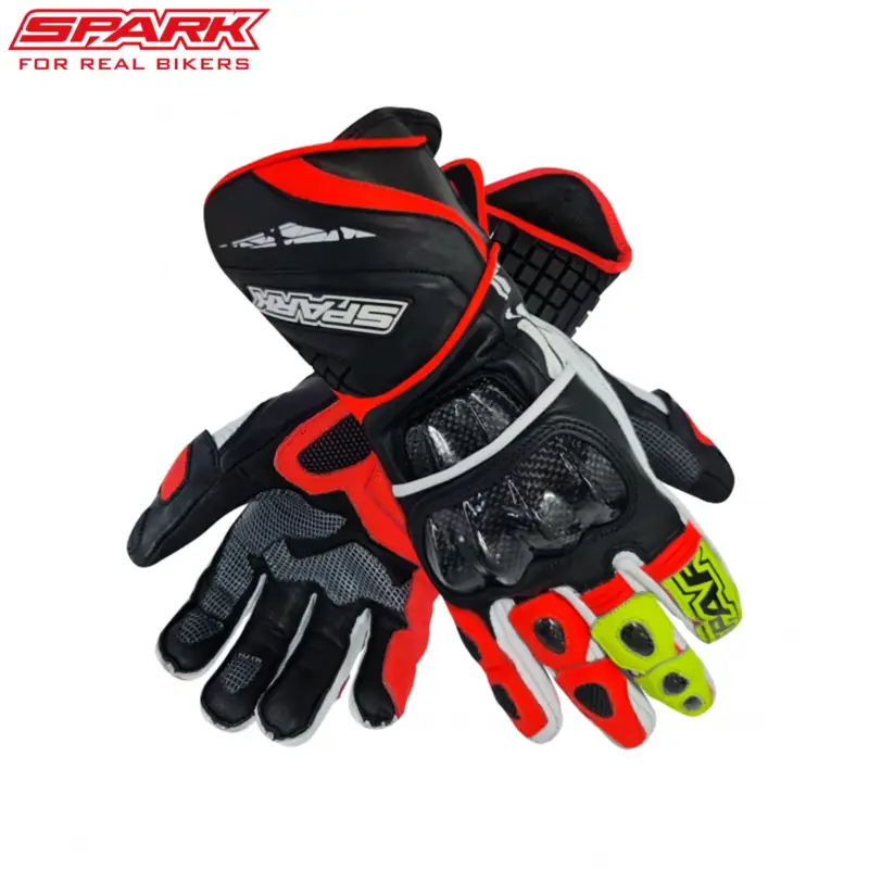 Objednat Nyní SPARK pánské kožené moto rukavice APEX červené