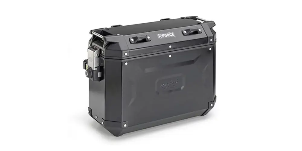 Nejlepší Volba sada bočních kufrů K-FORCE - 37l, KAPPA (černý, hliník, 49,5x38,7x24,6 cm)