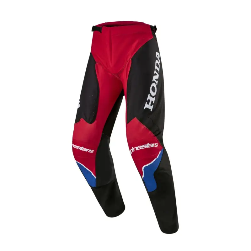 Výprodej ALPINESTARS kalhoty RACER ICONIC HONDA kolekce (červená/černá/modrá/bílá) 2024