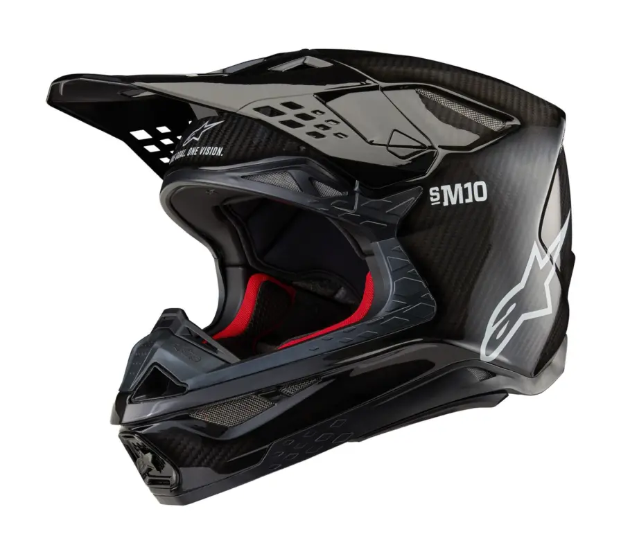 Přilba ALPINESTARS SUPERTECH S-M10 SOLID (lesklý karbon) Omezená Nabídka