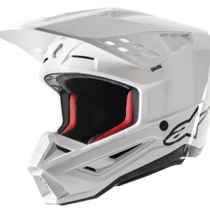 Přilba ALPINESTARS S-M5 SOLID (bílá) 2024 Jen Po Omezenou Doba