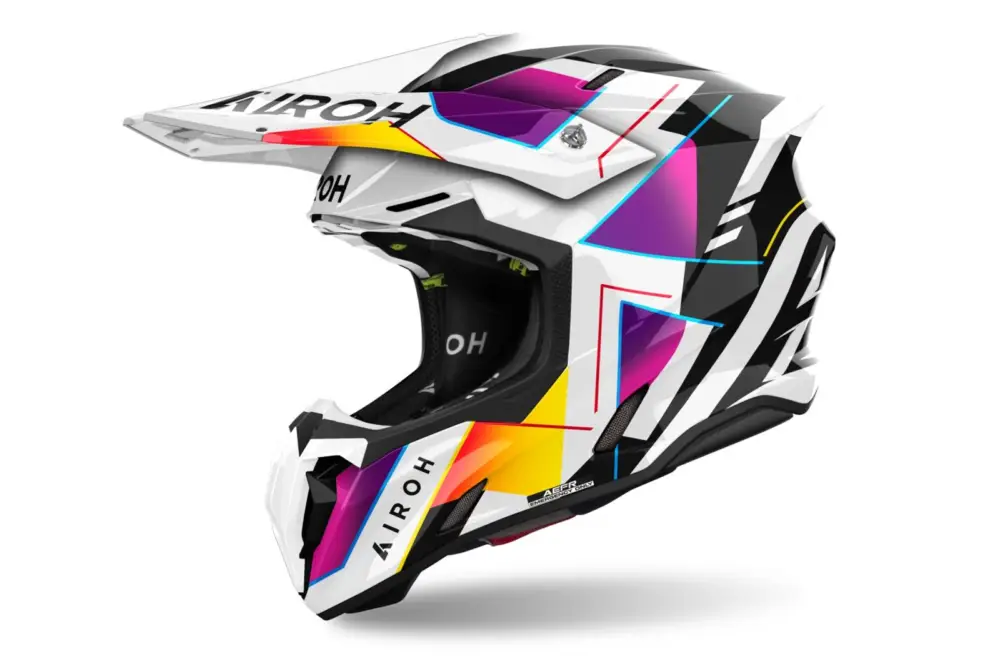 Zlevněný Přilba AIROH TWIST 3 Rainbow (lesklá) 2024