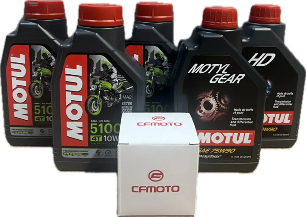 Sada pro kompletní výměnu olejů CFMOTO X850/X1000 STANDARD Poslední Šance
