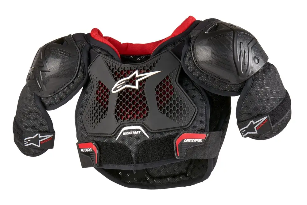 chránič těla BIONIC KICKSTART, ALPINESTARS, dětský (černá/červená) 2024 Expresní Doručení